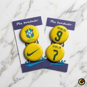 Fotobotones Selección Brasileña de Fútbol 4 Combo